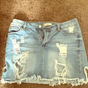 Denim skirt